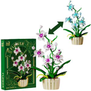 Kwiat Orchidea w wazonie - Klocki MJI 13048 MOC 1192el.