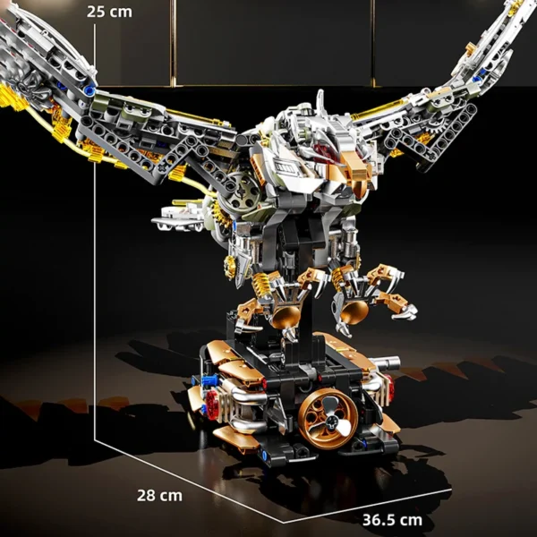Mechaniczny Orzeł LED - Klocki MJI 13084 MOC 1168el. TECHNIC - obrazek 8