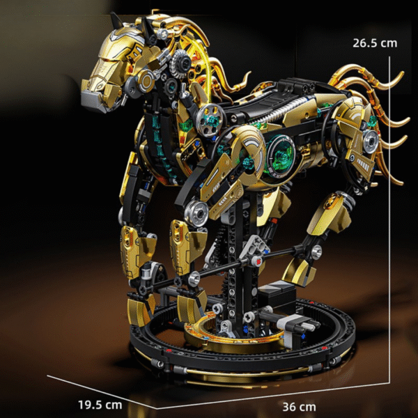 Koń Mechaniczny LED - Klocki MJI 13088 MOC 1055el. TECHNIC - obrazek 7