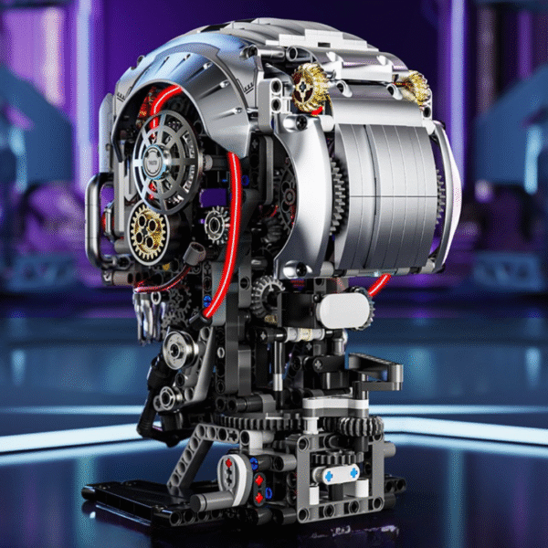 Czaszka mechaniczna LED - Klocki MJI 13089 MOC 1146el. TECHNIC - obrazek 5