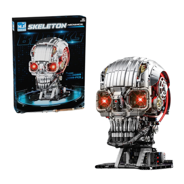 Czaszka mechaniczna LED - Klocki MJI 13089 MOC 1146el. TECHNIC