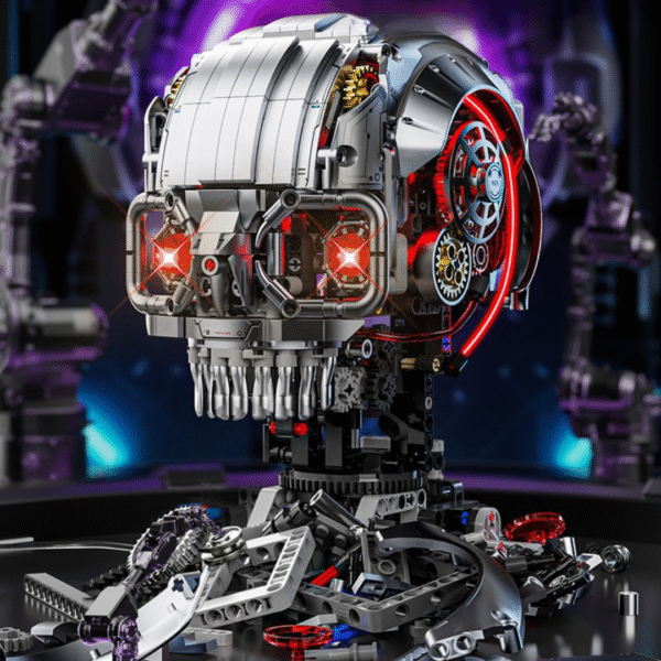 Czaszka mechaniczna LED - Klocki MJI 13089 MOC 1146el. TECHNIC - obrazek 8