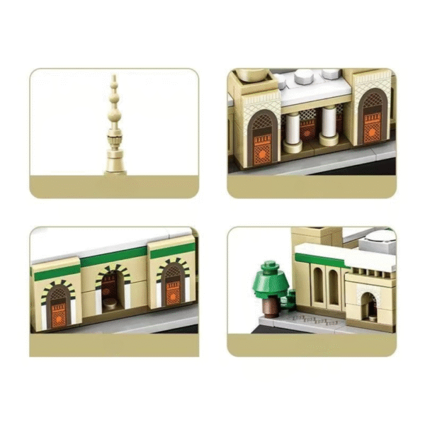 Klocki Wange 4228 – Meczet Proroka w Medynie (Prophet’s Mosque), 594 elementy - obrazek 3