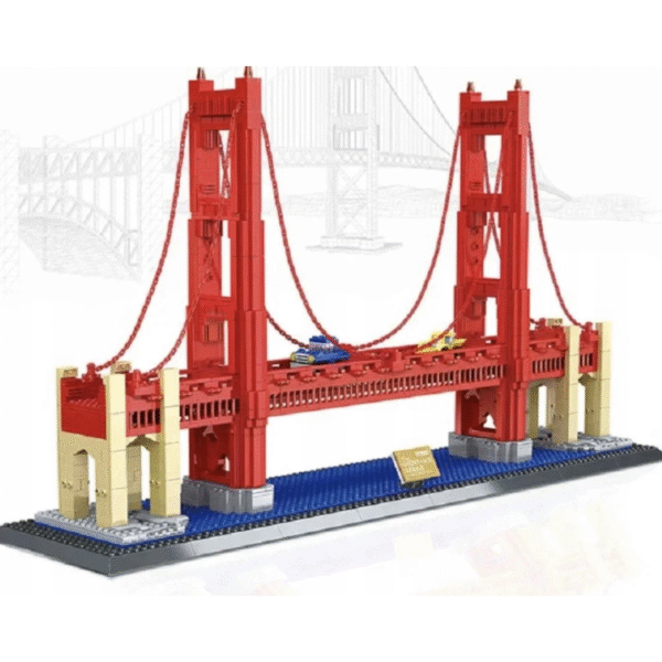 Klocki Wange 6210 - Golden Gate Bridge w San Francisco, 1977 elementów - obrazek 5