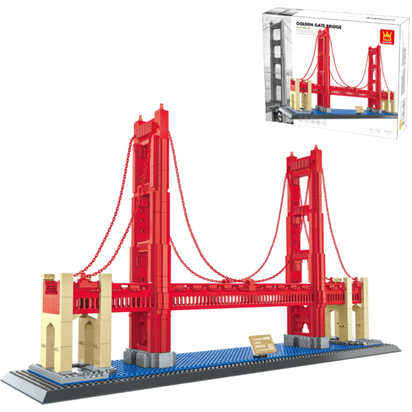 Klocki Wange 6210 - Golden Gate Bridge w San Francisco, 1977 elementów