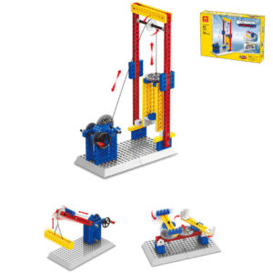 Klocki Technic Wange 1304 – Dźwig Mechaniczny 3w1 – 68 elementów