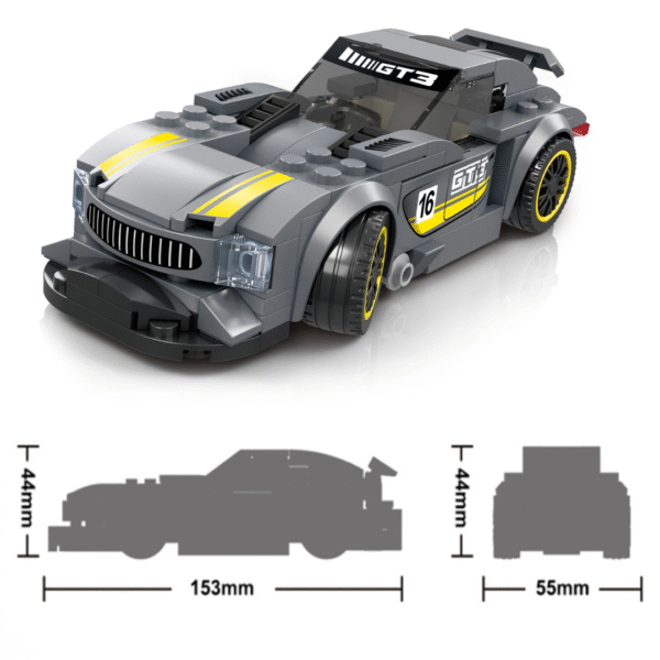 Klocki Wange 2870 – Mercedes-AMG GT3 (Supercar), 174 elementy - obrazek 3