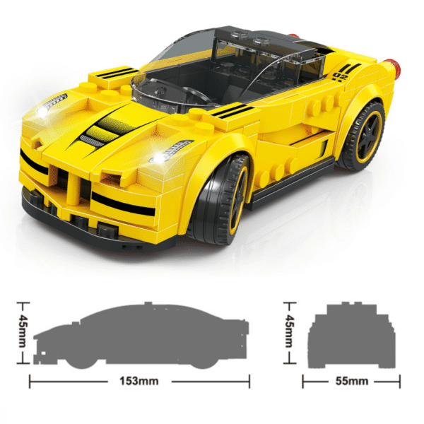 Klocki Wange 2871 – Supercar (Ferrari), 151 elementów - obrazek 3