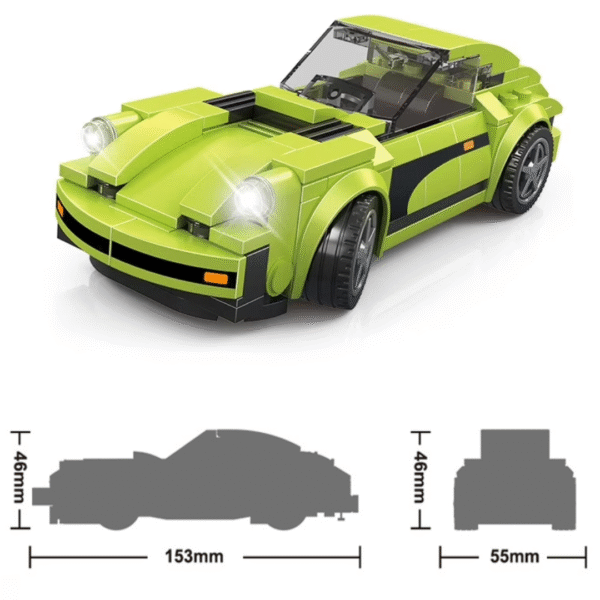 Klocki Wange 2872 – Auto Porsche 911 (Supercar), 161 elementów - obrazek 4