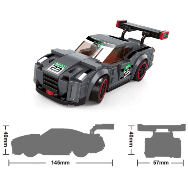 Klocki Wange 2874 – Auto GTR (Supercar), 166 elementów - obrazek 5