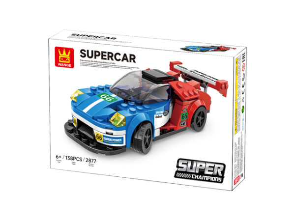 Klocki Wange 2877 – Auto Ford GT Le Mans (Supercar), 138 elementów - obrazek 5