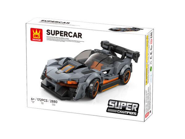 Klocki Wange 2880 – Auto McLaren P1 Hyper Edition (Supercar), 172 elementy - obrazek 5