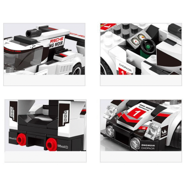 Klocki Wange 2883 – Auto Porsche 919 LMP1 Hybrid Edition (Supercar), 175 elementów - obrazek 3