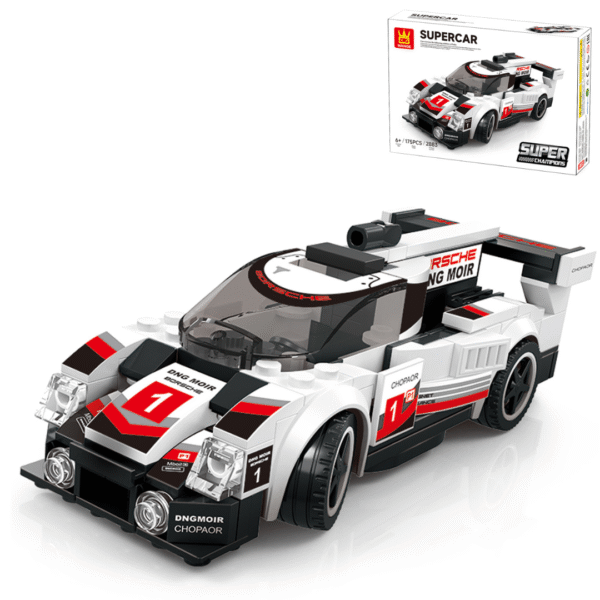 Klocki Wange 2883 – Auto Porsche 919 LMP1 Hybrid Edition (Supercar), 175 elementów