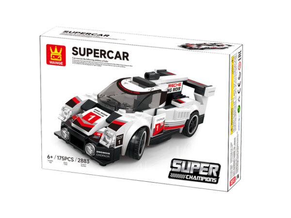 Klocki Wange 2883 – Auto Porsche 919 LMP1 Hybrid Edition (Supercar), 175 elementów - obrazek 5