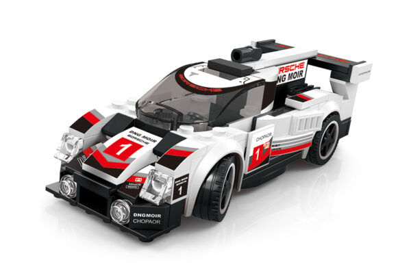 Klocki Wange 2883 – Auto Porsche 919 LMP1 Hybrid Edition (Supercar), 175 elementów - obrazek 6