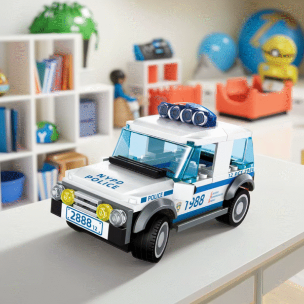 Klocki Wange 2888 – Auto Policyjny SUV NYPD (Supercar), 98 elementów - obrazek 4