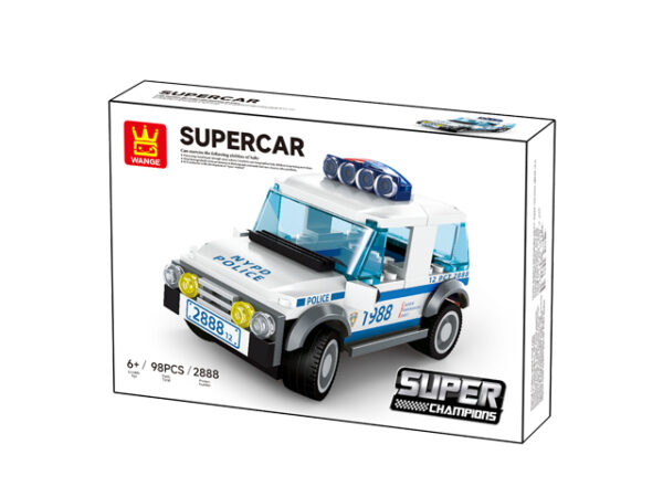 Klocki Wange 2888 – Auto Policyjny SUV NYPD (Supercar), 98 elementów - obrazek 6