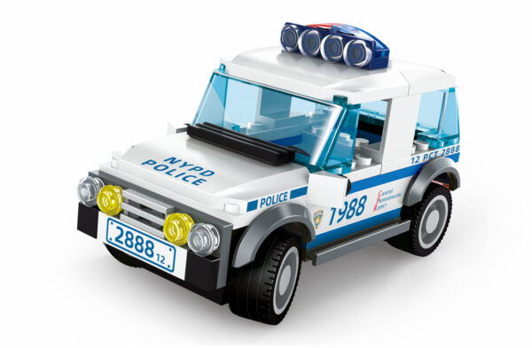 Klocki Wange 2888 – Auto Policyjny SUV NYPD (Supercar), 98 elementów - obrazek 7