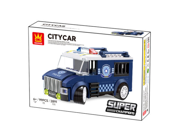 Klocki Wange 2891 – Policyjny Van Citycar (Super Champions), 99 elementów - obrazek 6