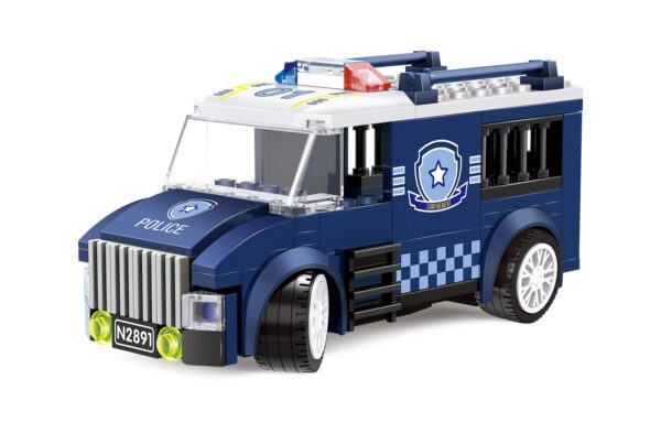 Klocki Wange 2891 – Policyjny Van Citycar (Super Champions), 99 elementów - obrazek 7