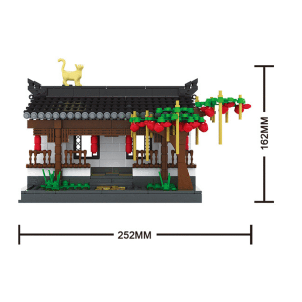 Klocki Wange 3312 – Korytarz w stylu Hui (The Corridor of Hui-Style Architecture), 507 elementów - obrazek 3