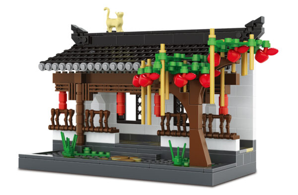 Klocki Wange 3312 – Korytarz w stylu Hui (The Corridor of Hui-Style Architecture), 507 elementów - obrazek 6