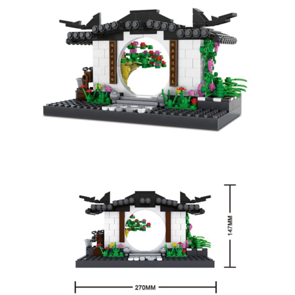 Klocki Wange 3314 – Brama w stylu Hui (The Archway of Hui-Style Architecture), 381 elementów - obrazek 3
