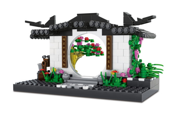 Klocki Wange 3314 – Brama w stylu Hui (The Archway of Hui-Style Architecture), 381 elementów - obrazek 6