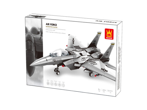Klocki Wange 4004 – Samolot myśliwski F-15 Eagle Fighter, 223 elementy - obrazek 7