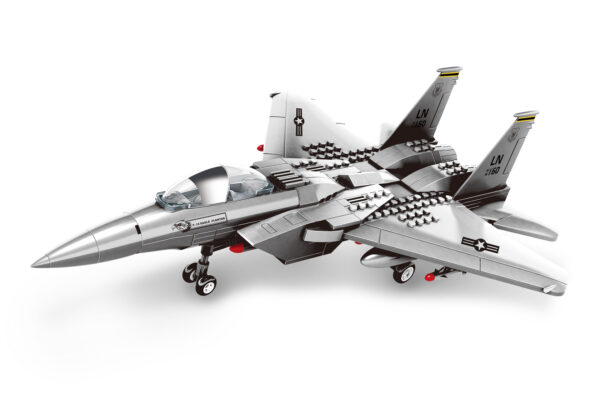 Klocki Wange 4004 – Samolot myśliwski F-15 Eagle Fighter, 223 elementy - obrazek 6