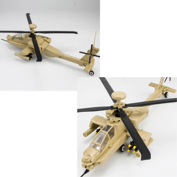 Klocki Wange 4007 – Śmigłowiec AH-64 Apache, 257 elementów - obrazek 5