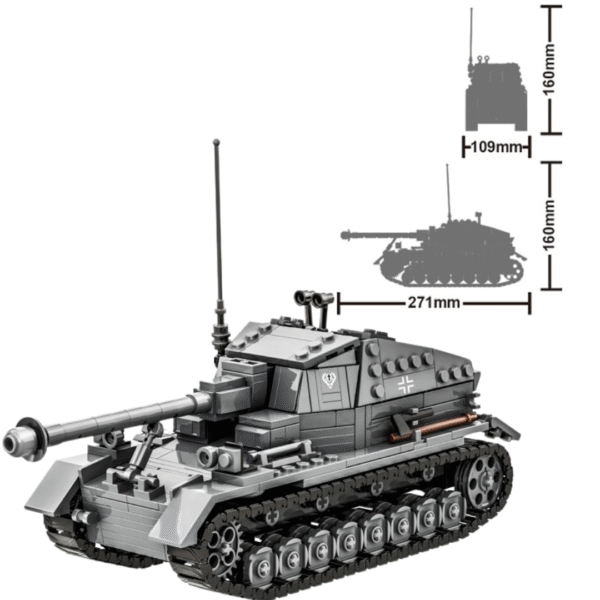 Klocki Wange 4516 – Niszczyciel Dicker Max, 632 elementy - obrazek 3
