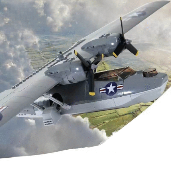 Klocki Wange 5007 – Samolot amfibijny PBY-5A Catalina, 346 elementów - obrazek 6