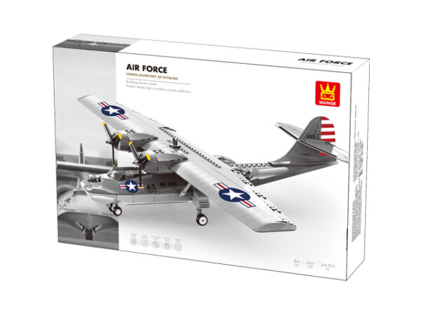 Klocki Wange 5007 – Samolot amfibijny PBY-5A Catalina, 346 elementów - obrazek 9