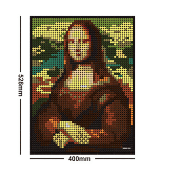 Klocki Wange 5121 – Obraz Mona Lisa, 3262 elementy - obrazek 3