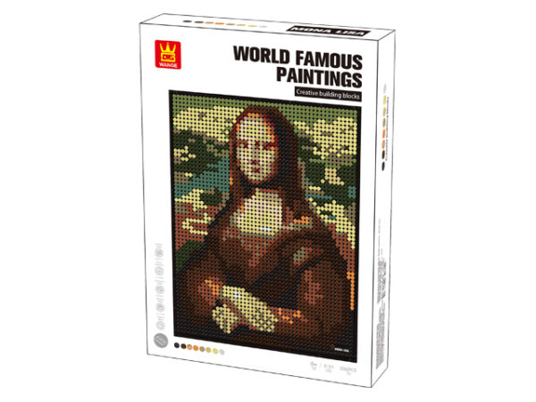 Klocki Wange 5121 – Obraz Mona Lisa, 3262 elementy - obrazek 5