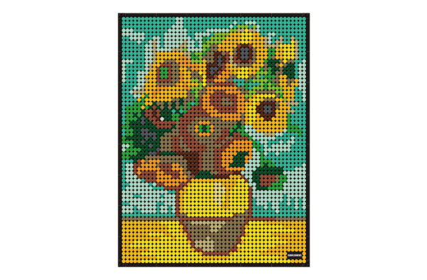 Klocki Wange 5122 – Obraz Słoneczniki (Sunflowers) van Gogh, 3262 elementy - obrazek 6