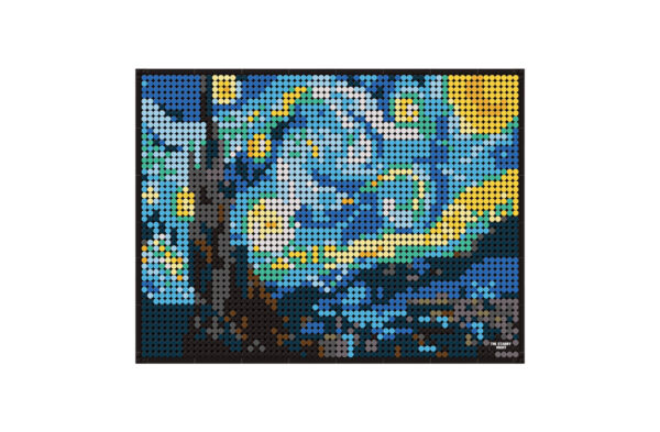 Klocki Wange 5123 – Obraz Gwiaździsta Noc (Starry Night) van Gogh, 3262 elementy - obrazek 6