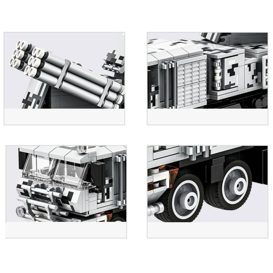 Klocki Wange 5510 – Pantsir-SM System Obrony Przeciwlotniczej, 582 elementy - obrazek 4