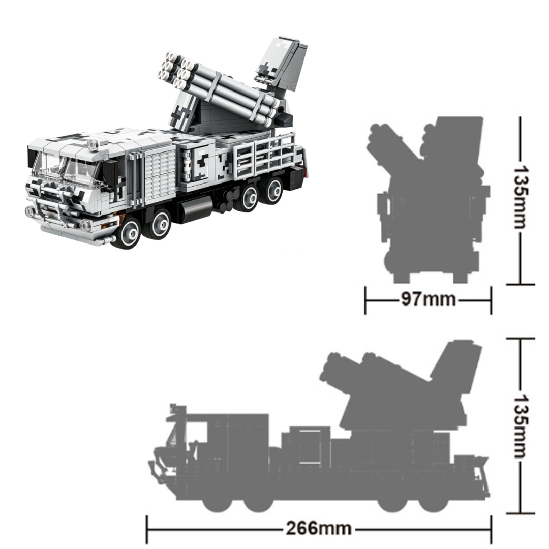 Klocki Wange 5510 – Pantsir-SM System Obrony Przeciwlotniczej, 582 elementy - obrazek 3