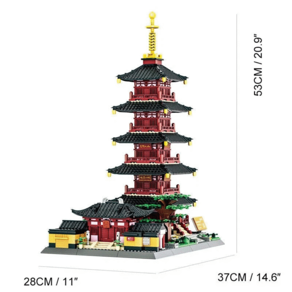 Klocki Wange 6235 – Świątynia Hanshan w Jiangsu (Chiny), 1219 elementów - obrazek 3