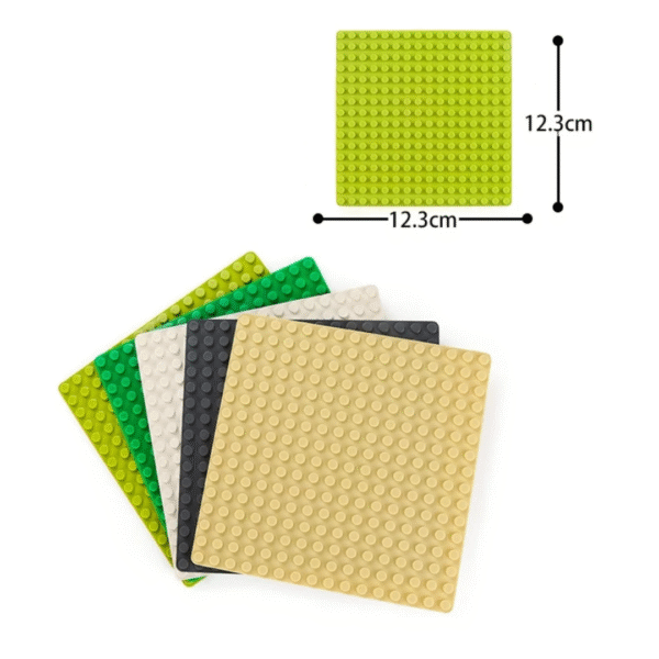 Klocki Wange 8802 Płytka konstrukcyjna – 16x16 wypustek, kolor ciemnoszary (Dark Grey) - obrazek 3