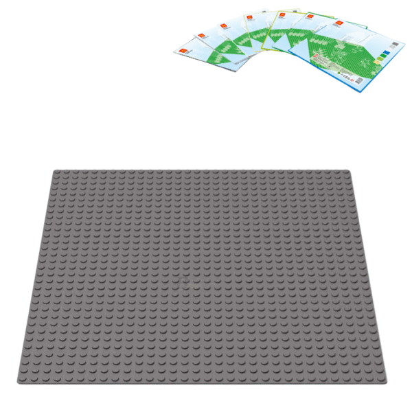 Klocki Wange 8806 Płytka konstrukcyjna – 32x32 wypustek, kolor jasnoszary (Light Grey)